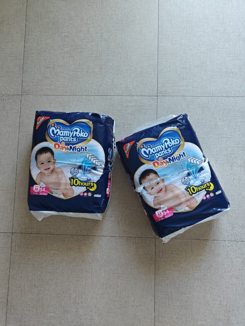 MamyPoko Day & Night Diaper Pants - Medium (Category: Diapers & Baby Wipes) located in San Juan City. Submitted by pinwheeler (Listing ID 1374887650, Image 1). Description: super low price just to get this off my hands additional discount if you are willing to handle all concerning the shipping/delivery/pickup end-to-end 108pcs (1 pack unopened, 1 pack opened by mistake) Must get all RFS: wrong order shipping c/o buyer.