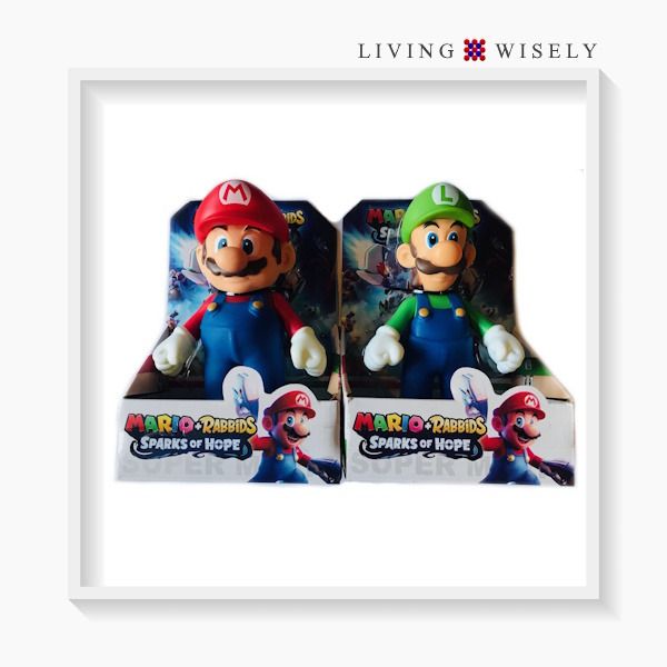 Mario Rabbids Sparks of Hope Super Mario and Super Luigi Vinyl Action ...