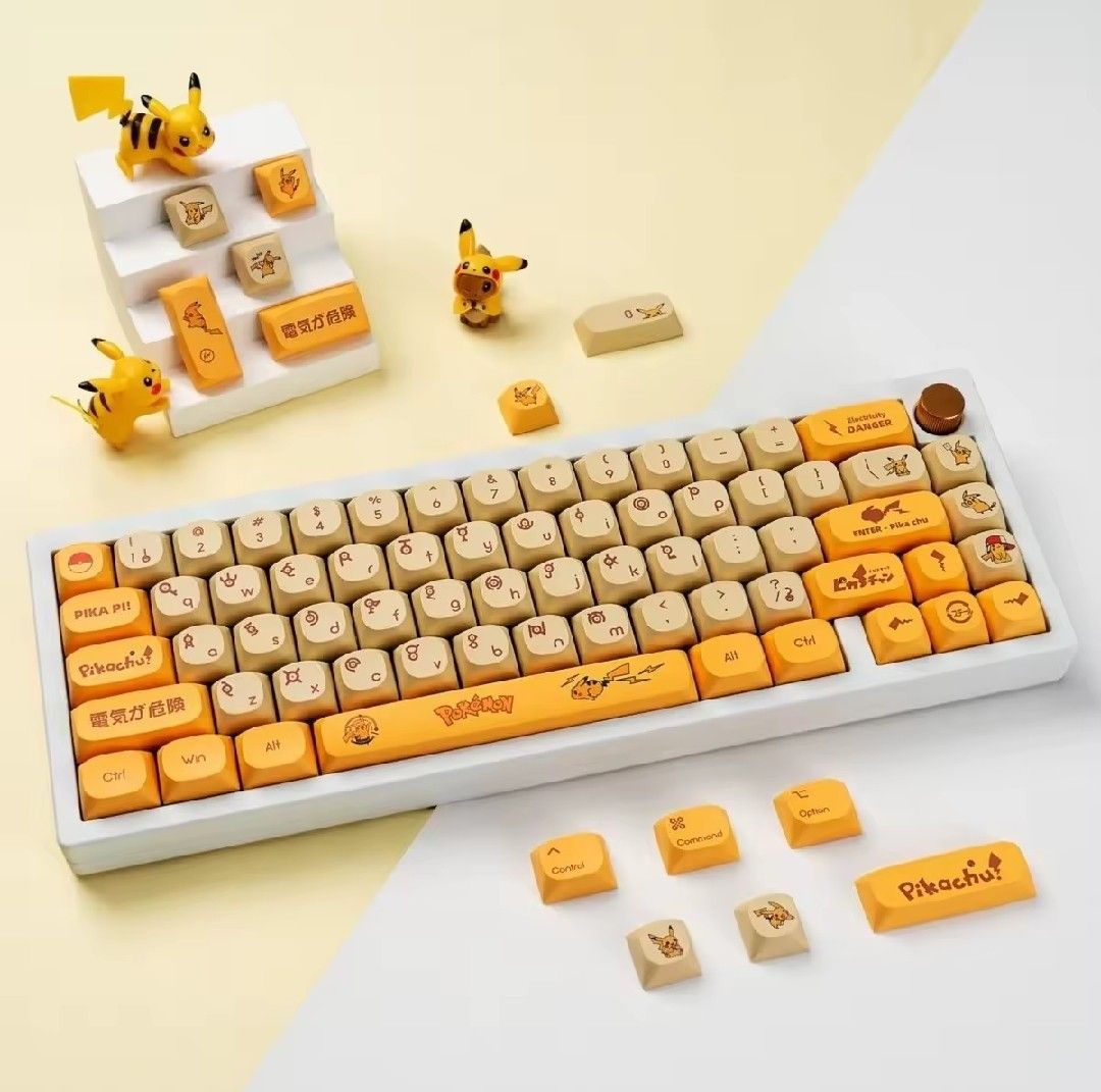 Pikachu Keycaps PBT Dye-sub MA Profile Keycaps (Category: Computer Keyboard) located in Singapore. Submitted by everythinque (Listing ID 1374986158, Image 1). Description: Please PM for availability For self-collect / fast deal at the mentioned locations in the listing it can be $18 Free mailing if you get another set of Keycaps from my listing..