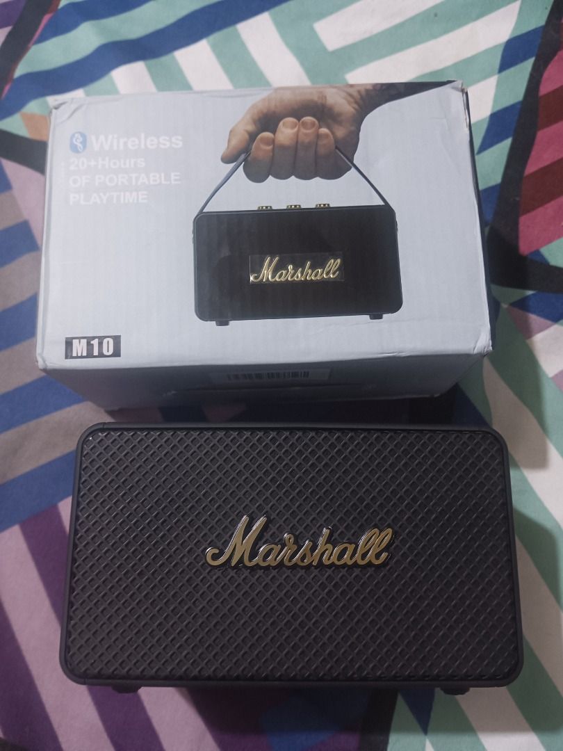 portable bluetooth speaker (Category: Soundbars, Speakers & Amplifiers) located in Dasmarinas. Submitted by raf.raf1 (Listing ID 1374981140, Image 1). Description: brand new tinesting lang portable bluetooth speaker malakas maganda tunog note: copy only. price will tell .