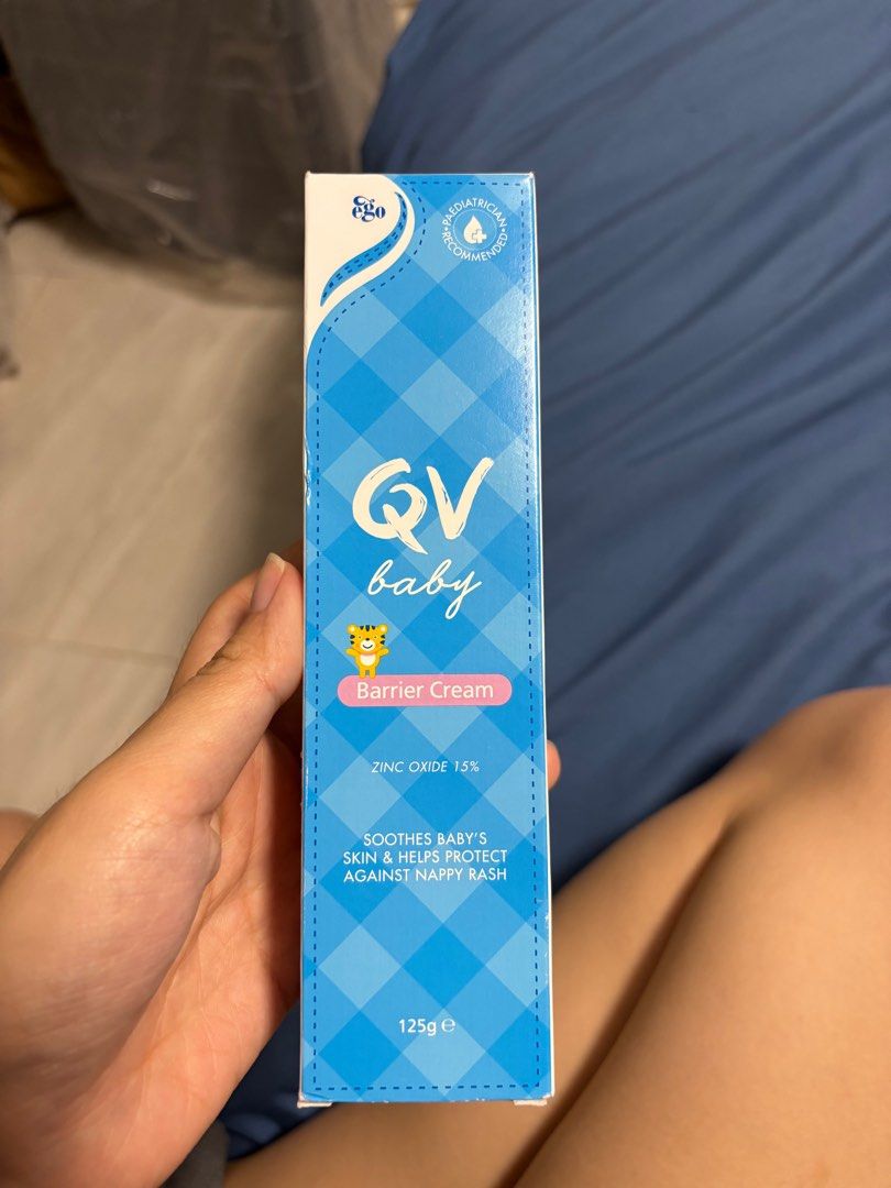 QV baby nappy cream barrier cream (Category: Diapers & Baby Wipes) located in Singapore. Submitted by iridescent (Listing ID 1375025878, Image 1). Description: 125g, expiry Mar 2027.
