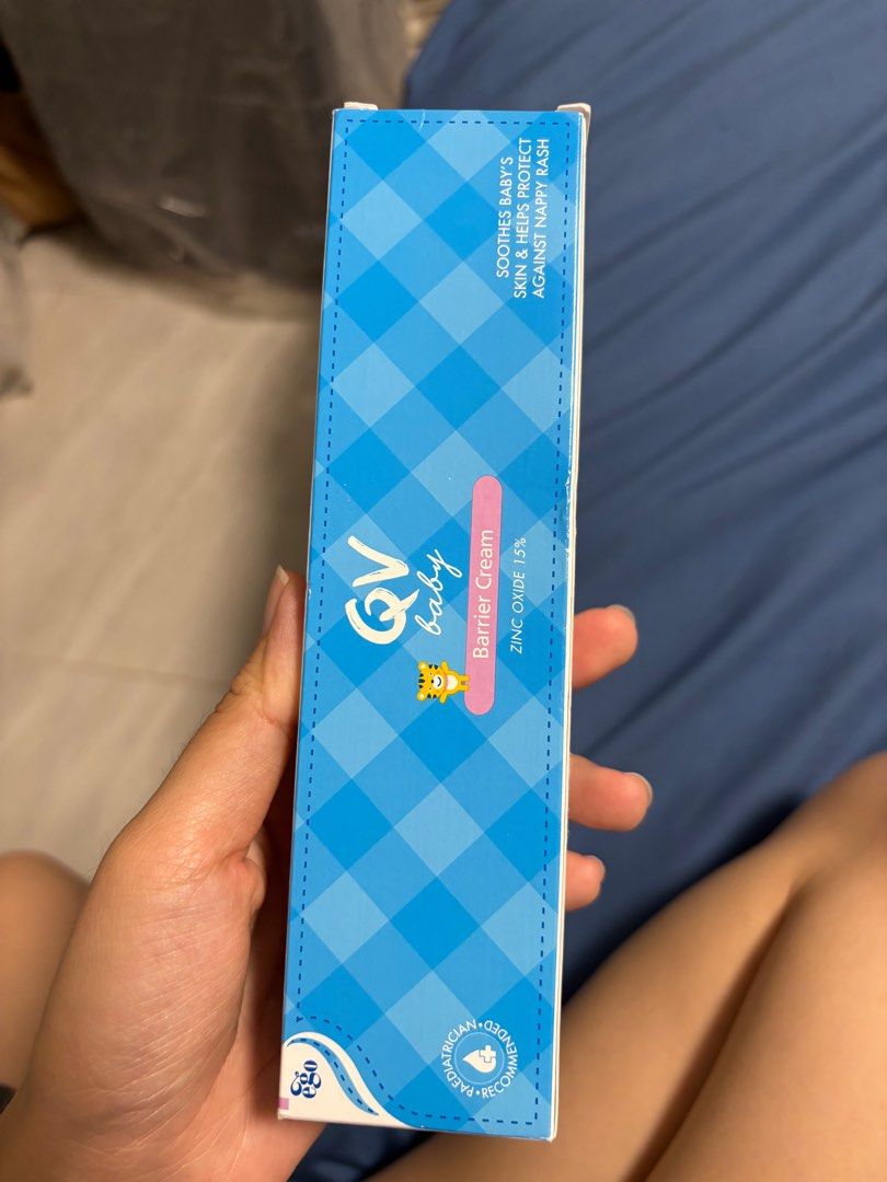 QV baby nappy cream barrier cream (Category: Diapers & Baby Wipes) located in Singapore. Submitted by iridescent (Listing ID 1375025878, Image 2). Description: 125g, expiry Mar 2027.