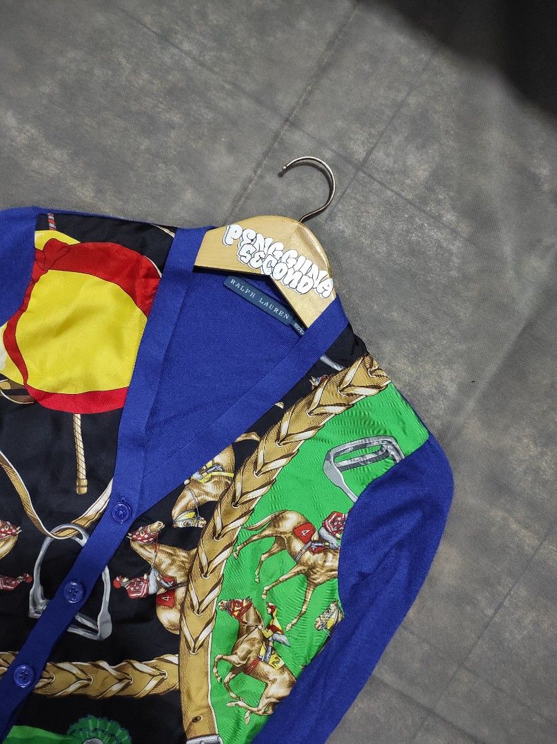 RALPH LAUREN CARDIGAN RARE ITEM, Barang Mewah, Pakaian di Carousell