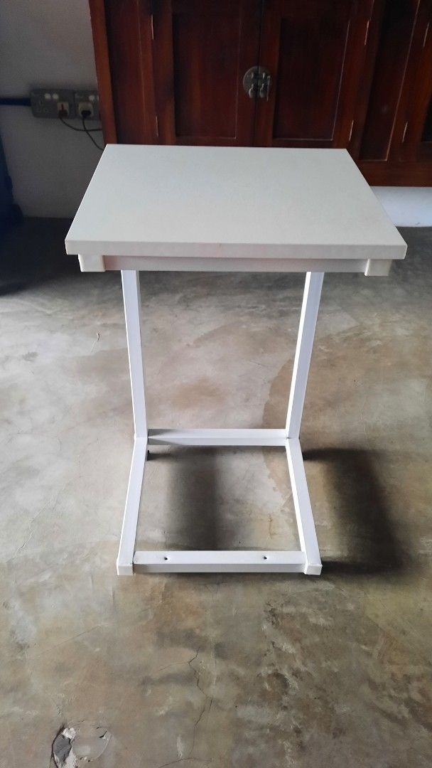 SIDE TABLE (Category: Tables & Sets) located in Singapore. Submitted by mofabimora (Listing ID 1374995414, Image 2). Description: Bedside/Sofa/Armchair side table Mobile & light weight Save space,able to slide below sofa etc H-61 W-34 D-34 cm.