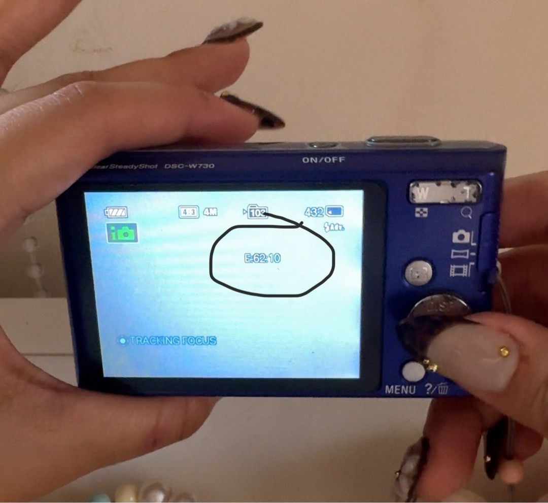 Sony Cybershot dsc-w730 (Category: Cameras) located in Manila. Submitted by alymm29 (Listing ID 1374939518, Image 3). Description: Sony dsc-w730 16.1MP body cosmetics: 8/10 issue: E62:10 on the screen, panorama button is sensitive •hazy output inclusions: (ready to use!!) Original Battery Original Sony Charger Original Sony Camera pouch SD card Beaded strap ❗️No return/ No refund..