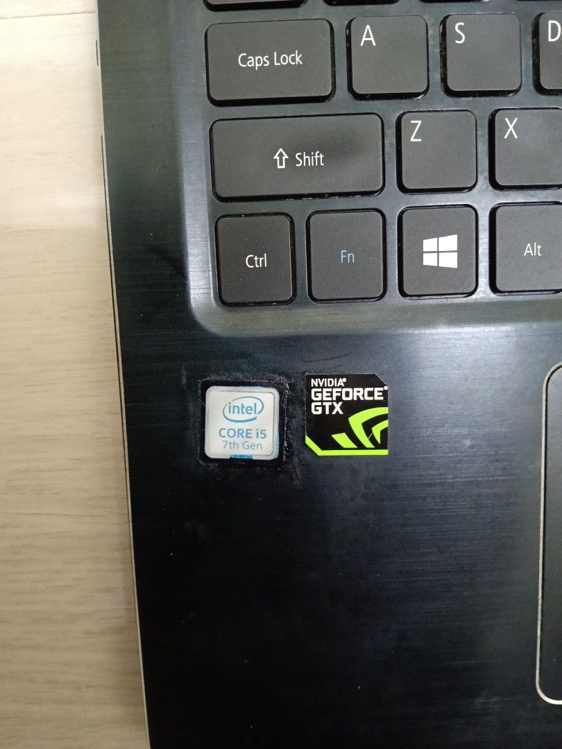Spoilt Acer Aspire A715 i5 Laptop (Category: Laptops & Notebooks) located in Singapore. Submitted by nah1353 (Listing ID 1374898776, Image 3). Description: CPU:Intel Core i5 Gen 7 -keep in store too long time can't on -Sell as Spoilt -Cannot on,no power -No power adapter,ram and wifi card -Parts/ports not tested,no warranty/refund after handover,take n go. *not for Fussy buyer and low baller.
