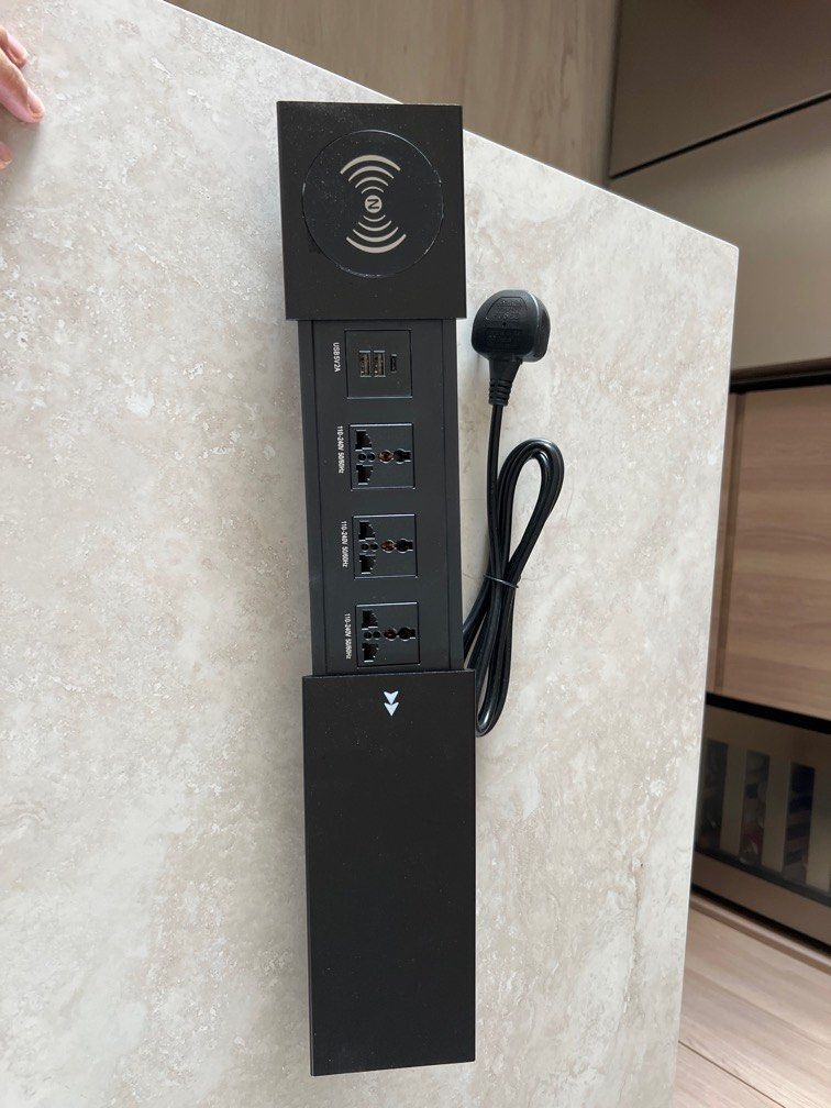 Tabletop Sockets, USB Chargers and Wireless Charger for Built in Carpentry (Category: Other Accessories) located in Singapore. Submitted by jobeauman (Listing ID 1374919839, Image 1). Description: -Brand new . 3x Sockets + 2 USB + 1 Type C + wireless chargers -Purpose: table top sockets for built in Carpentry - Self Collect in Hougang, Meet up in Serangoon MRT and Suntec .