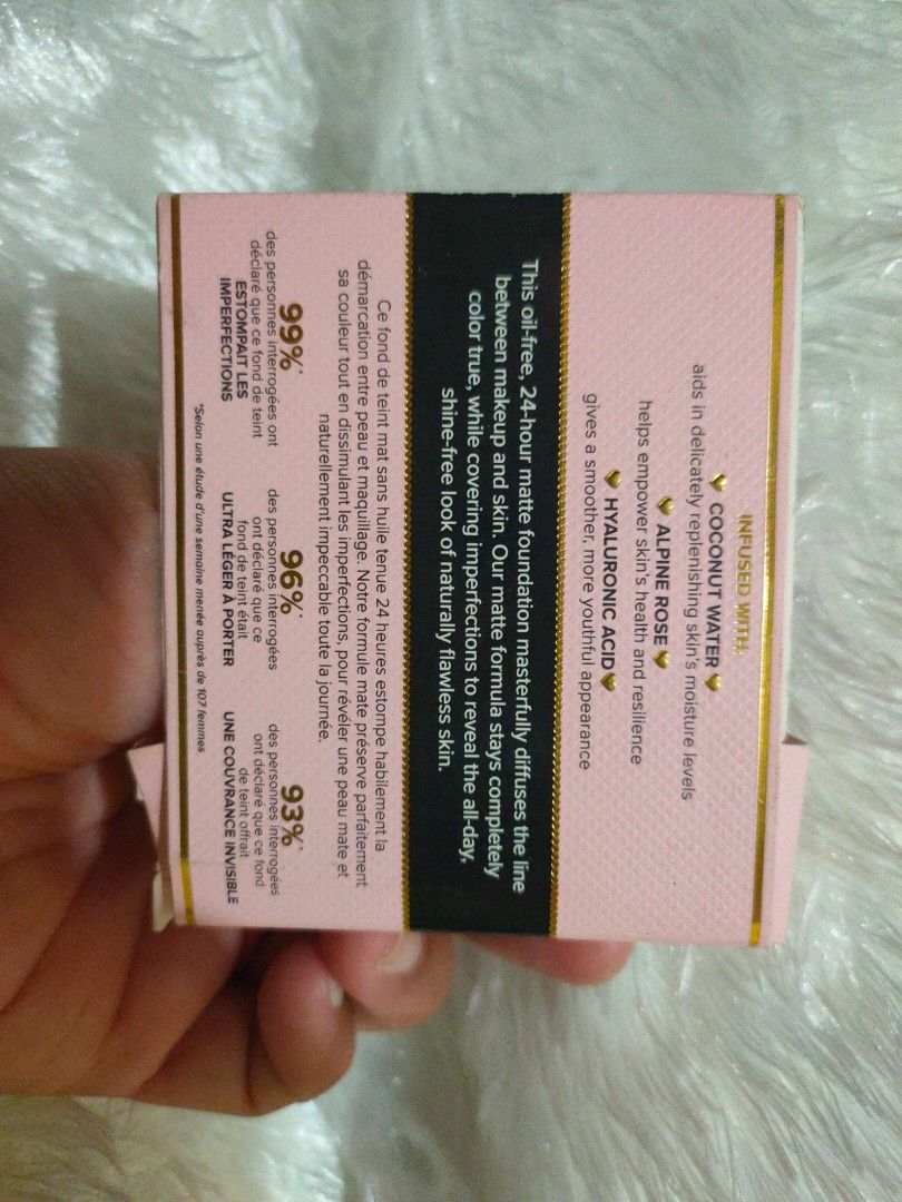 Too Faced Born This Way 24 Hrs Matte (Category: Makeup) located in Makati City. Submitted by pinaypreneur (Listing ID 1375003857, Image 2). Description: From USA, authentic. Oil-Free; Oil Controlling; Water Proof; Transfer Resistant Swatched only to test but color (warm sand) too dark for my daughter's skin..