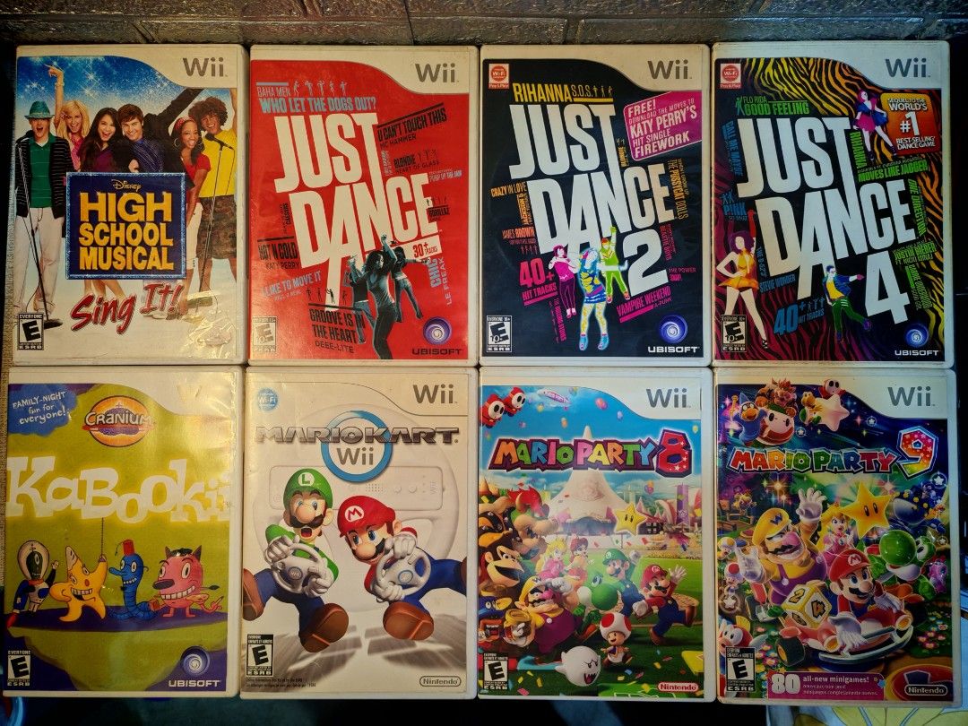 Wii GAMES / COLLECTION USA (Category: Nintendo) located in Santa Rosa. Submitted by tristanmunoz (Listing ID 1375060121, Image 3). Description: FOR SALE NINTENDO WII GAMES MAKE READING A HABIT NORTH AMERICA REGION DISCS 💿 (NTSC-U) COMMON TO RARE COPIES Avatar The Last Airbender - 500 Big Brain Academy Wii Degree - 500 Cooking Mama World Kitchen - 400 Dance Dance Revolution 3 - 500 Deca Sports - 400 Elebits - SOLD Golds Gym Cardio Workout - 300 G