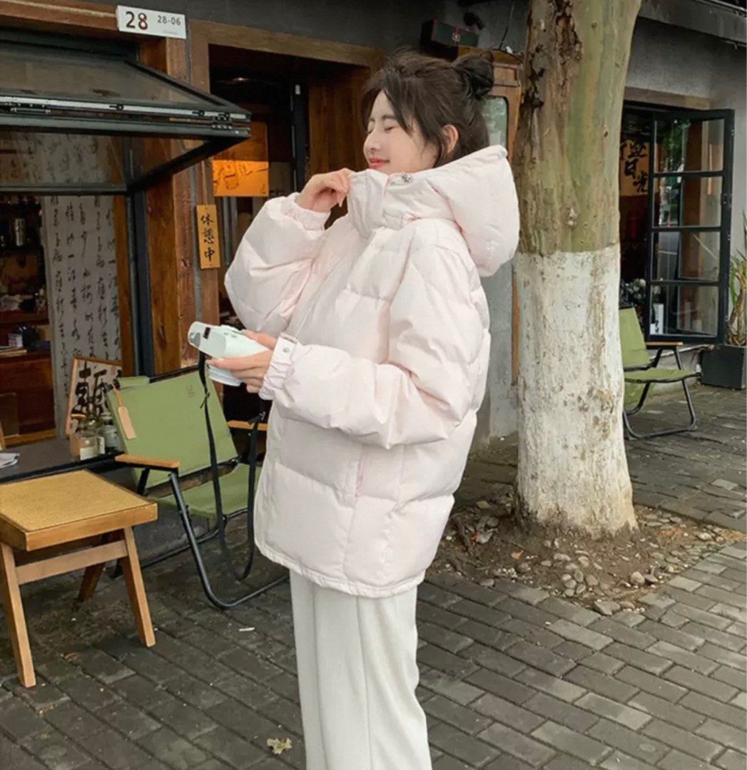 Winter Jacket (Category: Coats, Jackets and Outerwear) located in Singapore. Submitted by mimishan (Listing ID 1374990762, Image 3). Description: Used once. Very light pink..