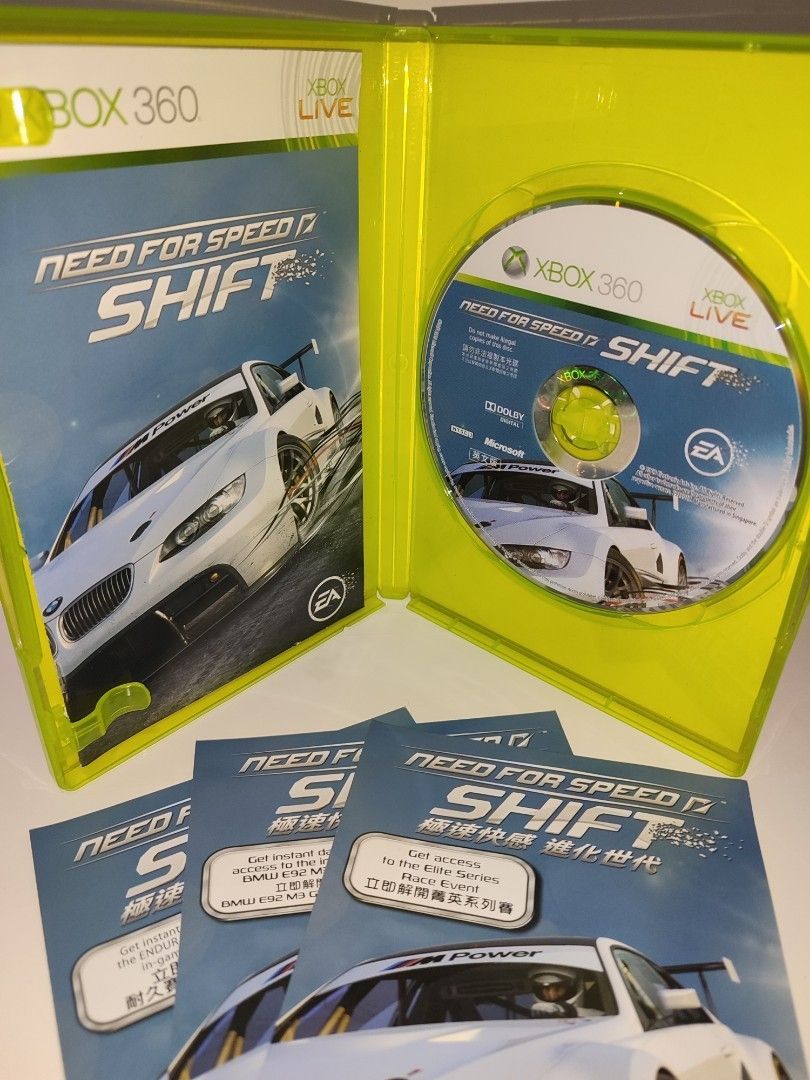 XBOX 360 - Need for Speed Shift (PRE-OWNED) "for NTSC-J & NTSC" (Category: Xbox) located in Mendez-Nunez. Submitted by sf2_gameshop (Listing ID 1375035724, Image 3). Description: PLEASE READ: Compatible only with NTSC-J and NTSC region Xbox 360 consoles.. NTSC-J - √ (Yes) NTSC - √ (Yes) PAL - X (No) CONDITION: a pre-owned item. The disc has some scratches (see photos) but its not affecting the gameplay. It comes with a manual and inserts. GENRE: 