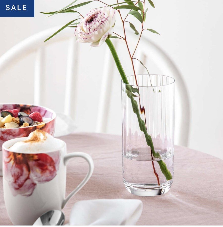 2pcs High glass — Villeroy & Boch (Category: Dinnerware & Cutlery) located in Muntinlupa City. Submitted by aoki29 (Listing ID 1375196899, Image 3). Description: Authentic 2,000 for set Store price - 1,400 each Product details: Rose Garden Highball glass Clear, 10.2 oz, crystal glass Article number: 1137258260 Brand: Villeroy & Boch Color: Clear Collection: Rose Garden Material: Crystal glass Dishwasher safe: Yes Microwave safe: no Diameter: 2.76
