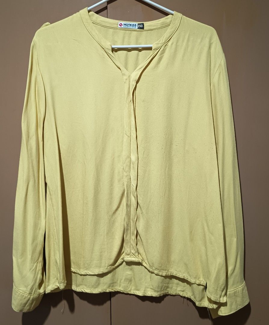 (2XL) HOTKISS 3/4 BLOUSE (Category: Blouses) located in Meycauayan. Submitted by glzop (Listing ID 1375188467, Image 1). Description: In good condition ➡️ LAST PRICE POSTED ➡️ PLEASE MAKE READING & BROWSING A HABIT ➡️ 3 DAYS RESERVATION ONLY ✅ GCASH ONLY ✅ LBC CASH ON PICK UP ONLY (PAY THE ITEM/S FIRST) MY SHOP, MY RULES ✌️ ❌ MEET UP ❌ SH0PEE CHECK OUT ❌ RUSH SHIPPING ❌ CASH ON DELIVERY ❌ BANK TRANSFER ❌ REMITTANCE ❌ WHEN WORN PHOTOS ❌ RETURN ❌ E