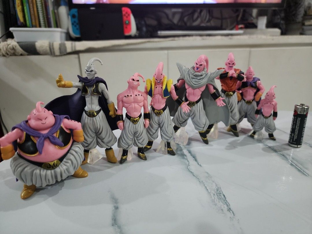 8pc Majin Buu complete transformations set- reserved declutter (Category: Figurines & Statues) located in Pasig City. Submitted by harvestmoontoys (Listing ID 1375240519, Image 1). Description: 8pc Majin Buu complete transformations set Dragonball Z DBZ figure -no markings -hard plastic figures -accurate from anime -GCash/BPI transfer -JNT/Gogo Express/Grab Expresss/Lalamove shipping by buyer -Pwede meet-up or pickup in Shaw blvd ,corner Pasig Bo