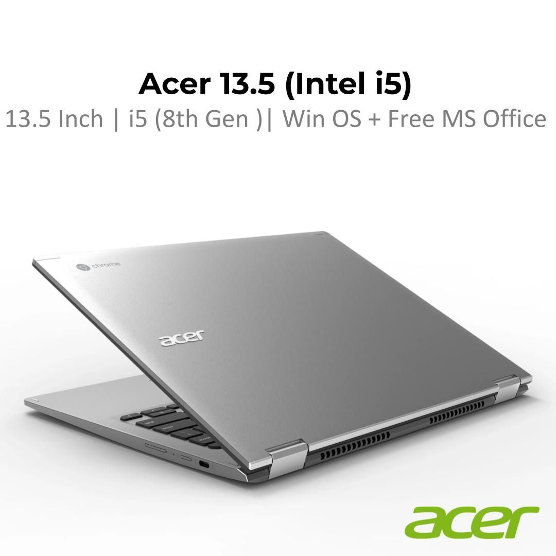 "Acer 13 inch i5 Laptop - 13.5 Inch - 8th Gen Fast Speed Processor - Free MS Office - Fast Shipping - Superb Performance - Lightweight - Portable (Category: Laptops & Notebooks) located in Singapore. Submitted by buyatfuji (Listing ID 1375139473, Image 2). Description: "Click here for more special deal !!!! https://www.carousell.sg/u/buyatfuji/ 👨‍🔧 FREE Additional 3 𝐌𝐨𝐧𝐭𝐡 𝐖𝐚𝐫𝐫𝐚𝐧𝐭𝐲 !! First 10 set only !!! Acer Chrome 13 ( I5 Laptop
