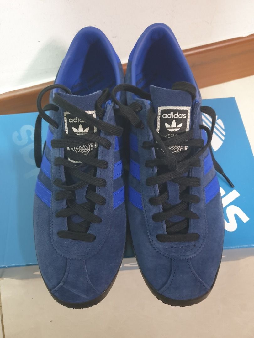 adidas gazelle silver green womens Adidas Gazelle SPZL Night Indigo Supplier Colour Power Blue IF8424 – BM  STORE ORIGINAL FOOTWEAR main image 0