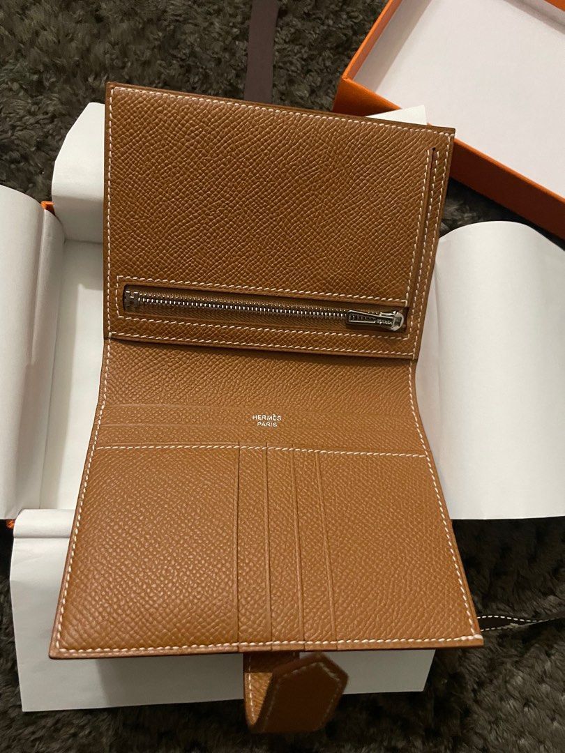 Authentic Hermes Wallet Bearn Gold (Category: Luxury Bags & Wallets) located in Quezon City. Submitted by breakmyfashion (Listing ID 1375163496, Image 2). Description: Comes in full set with receipt, box, paperbag and dust bag. .