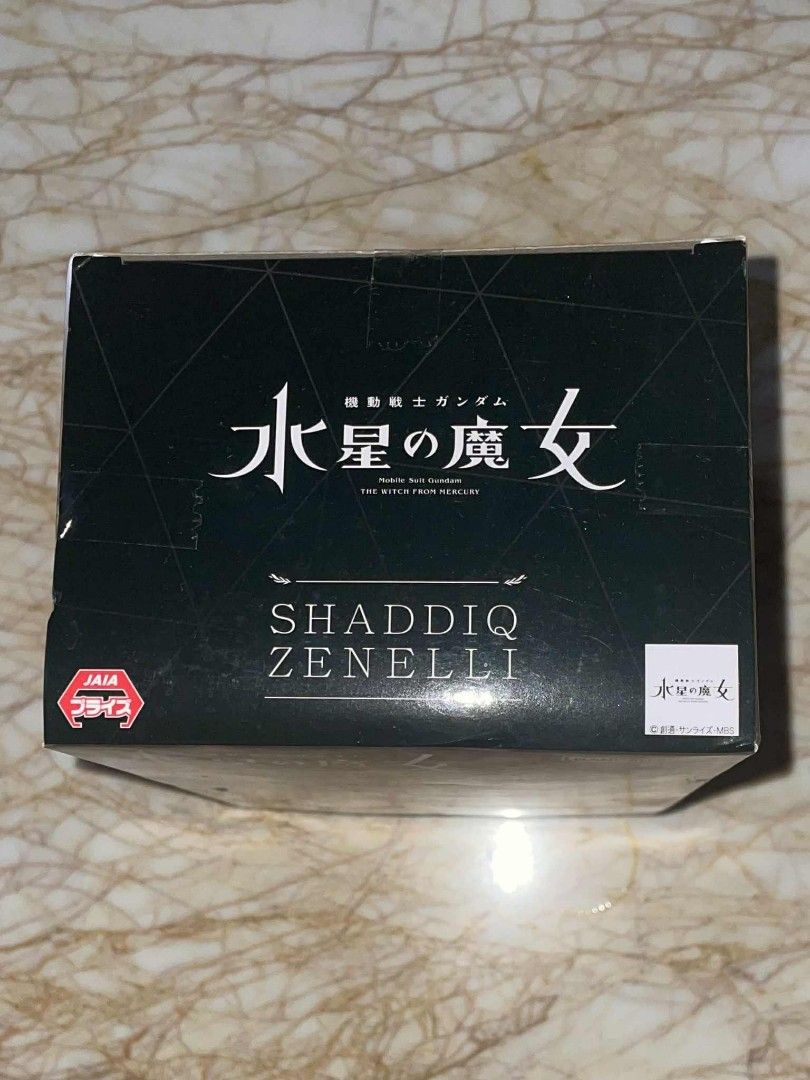 Banpresto Mobile Suit Gundam: The Witch From Mercury - Shaddiq Zenelli Anime Figure (Category: Figurines & Statues) located in Las Pinas. Submitted by lenaa43___ (Listing ID 1375107634, Image 2). Description: - Original, bought from Japan 🇯🇵 - MOP: Gcash - MOD: J&T.