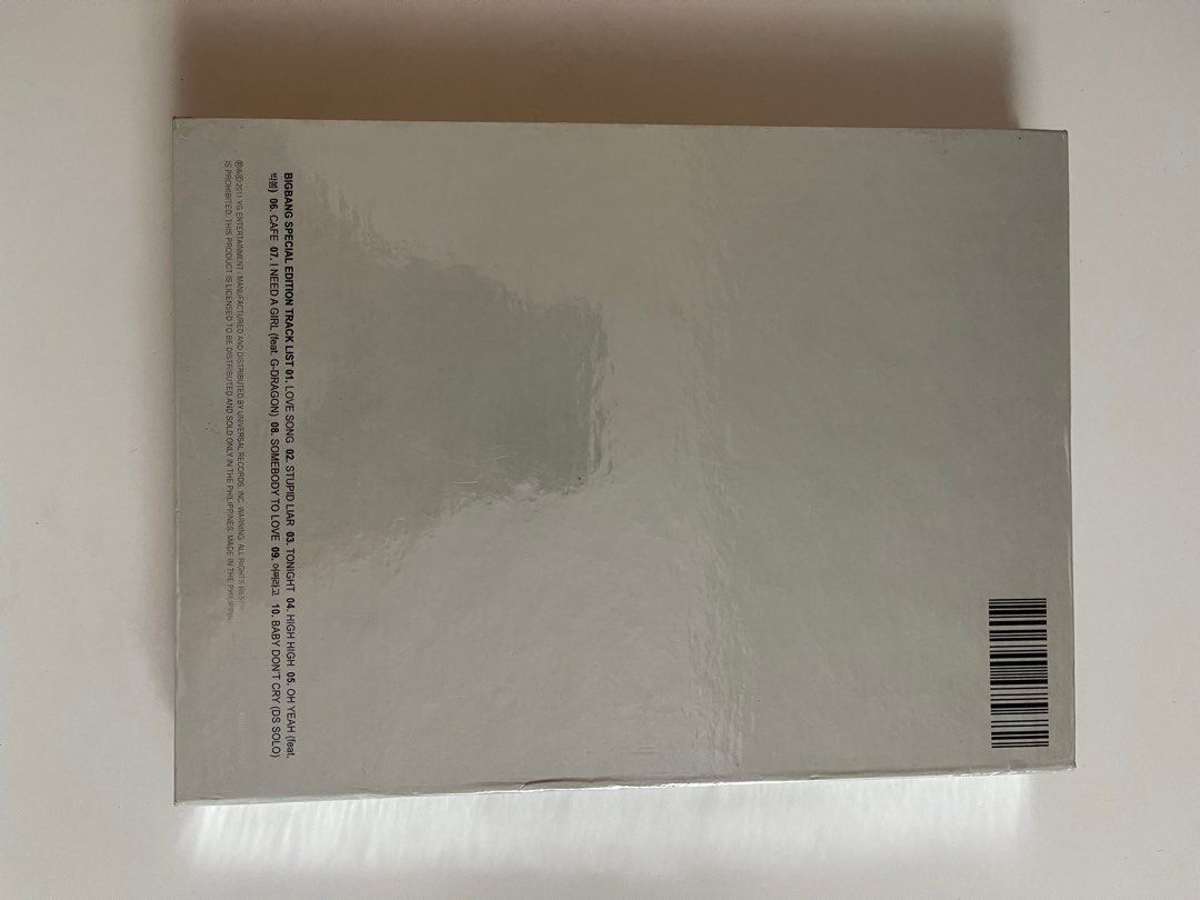 Bigbang special edition album (Category: CDs & DVDs) located in Mandaluyong City. Submitted by bigjsdeclutter (Listing ID 1375209857, Image 2). Description: Buyer to shoulder and book for courier we can also ship via j&t MOP: Gcash RFS: Decluttering..
