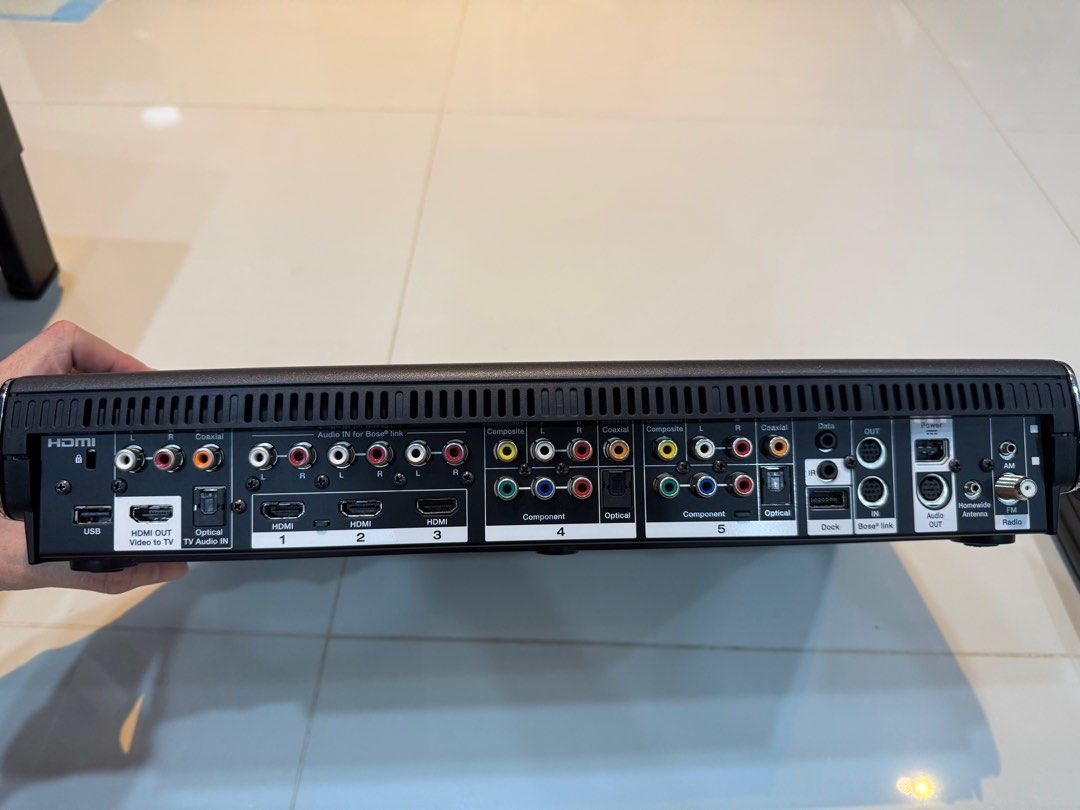 Bose Lifestyle V35 Home Entertainment System (full set with 5.1 speakers) (Category: Soundbars, Speakers & Amplifiers) located in Singapore. Submitted by kath3rin3 (Listing ID 1375216563, Image 2). Description: 5.1 sound system that is still working perfectly well. Includes console, subwoofer and 5 surround sound speakers. Currently mounted but will remove upon confirmation / deposit received. Welcome to test before confirmation / removal of item