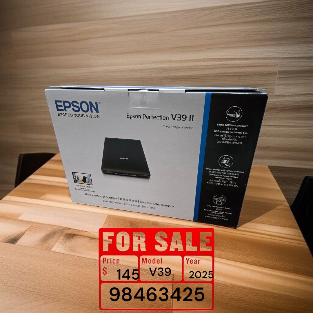 Brand new EPSON portable scanner for sale *free delivery* (Category: Printers, Scanners & Copiers) located in Singapore. Submitted by honestgab (Listing ID 1375173863, Image 2). Description: .