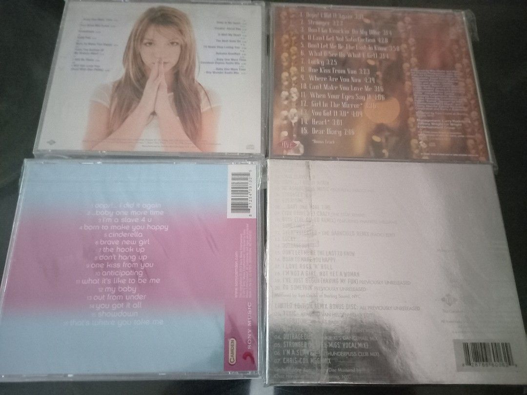 Britney Spears CDs Sold As Set Only!!! (Category: CDs & DVDs) located in Bacoor. Submitted by click2_mac (Listing ID 1354535929, Image 2). Description: Britney Spears 1st, 2nd album, The Best & GH sold as set only for 1,500!!! 1st & 2nd album japan pressing. The Best, UK and GH Japan Pressing. Her 2 most awarded and famous albums plus TB/GH... Free shipping already..