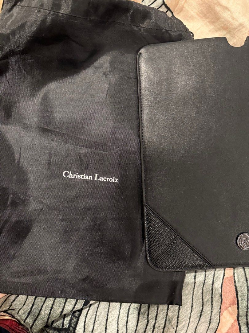Christian Lacroix iPad Pouch (Category: Luxury Bags & Wallets) located in Cainta. Submitted by fashion_hunter (Listing ID 1375253832, Image 2). Description: Christian Lacroix iPad Pouch / Cover. Unused from UK. Worth 89 EUR / 5,800 PHP.