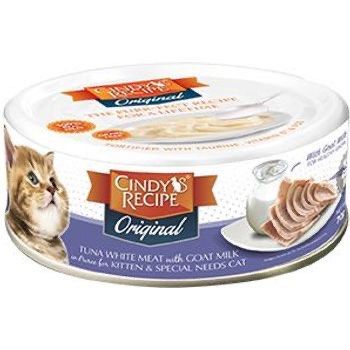 Cindy’s Cat Recipe - Tuna White Meat w Goat Milk (Category: Pet Food) located in Singapore. Submitted by ohhmycheese (Listing ID 1375099054, Image 1). Description: 9 pieces, $1.50 each. Take all for $13.