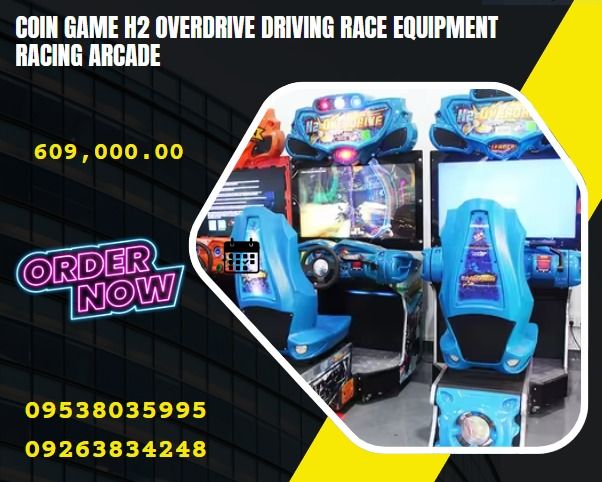 COIN GAME H2 OVERDRIVE DRIVING RACE EQUIPMENT RACING ARCADE, Everything ...