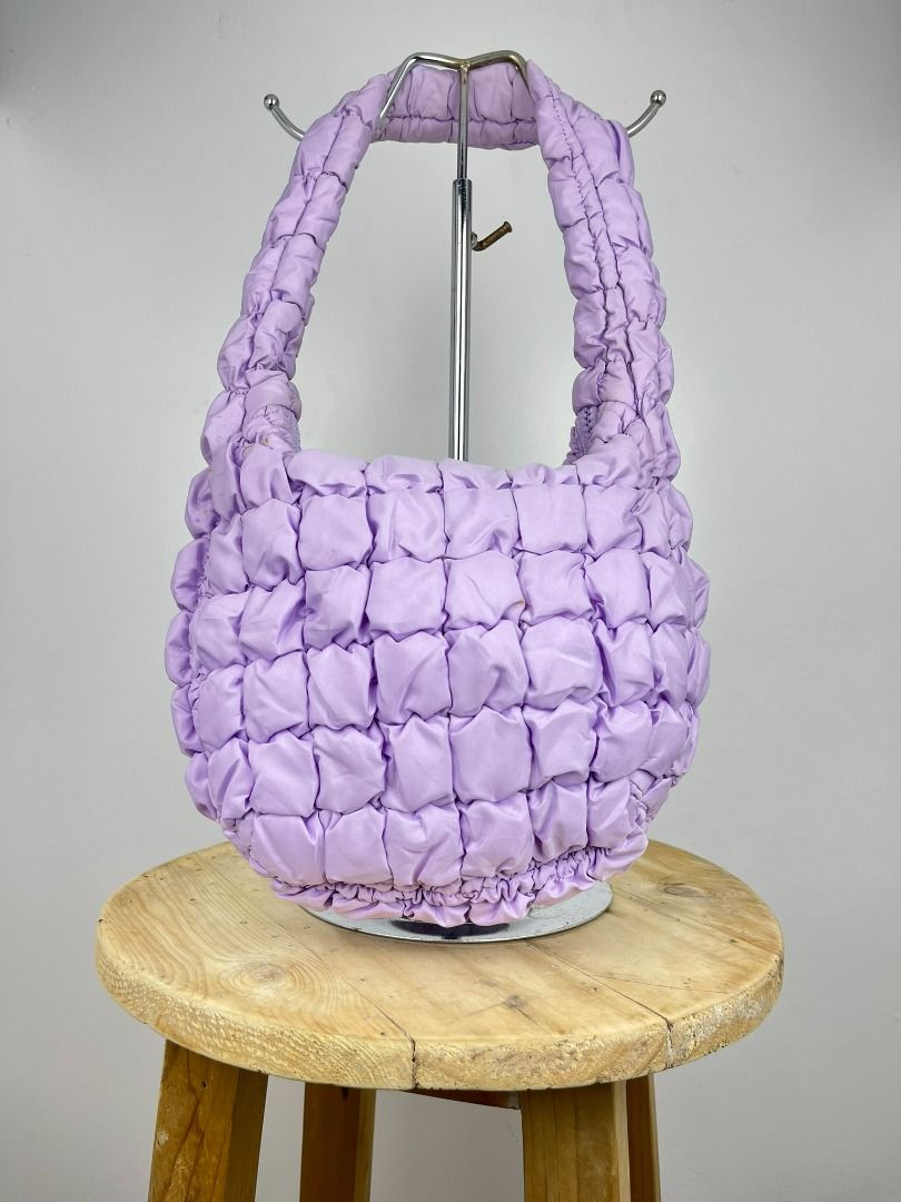 COS Mini Quilted Purpl Shoulder Bag (Category: Luxury Bags & Wallets) located in Dasmarinas. Submitted by thrifteefinds (Listing ID 1375150254, Image 1). Description: ⚜️COS Pastel Purp Quilted Bag⚜️ RARE COLORWAY!! Used but still in great condition No flaws Authentic Mine 2000.