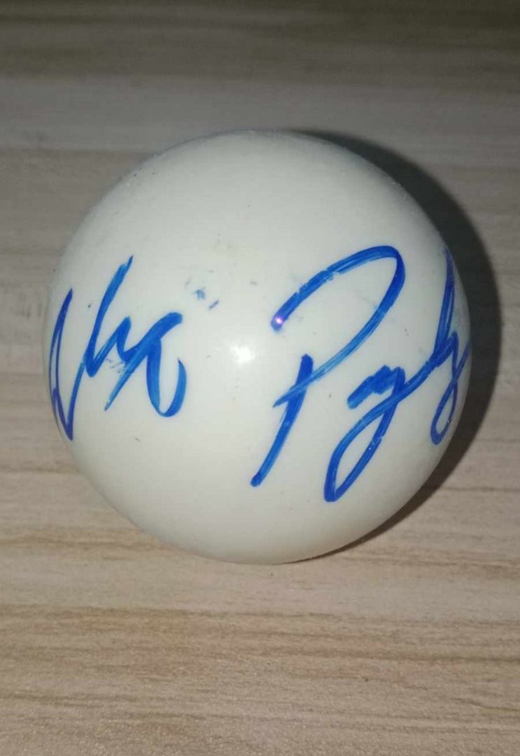Cue Ball signed by Alex Pagulayan (Category: Billiards and Bowling) located in Caloocan City. Submitted by JandJ_Collectibles (Listing ID 1375081248, Image 1). Description: Cue Ball Signed by Alex "The Lion" Pagulayan..
