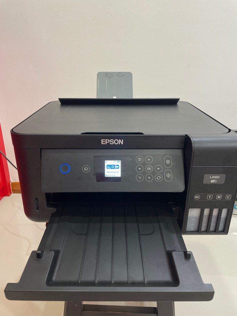 Epson Printer L4160 Eco Tank (Category: Printers, Scanners & Copiers) located in Singapore. Submitted by daran (Listing ID 1375111866, Image 1). Description: Duplex double side print WiFi mobile print via epson app Scanning Low cost ink tank .