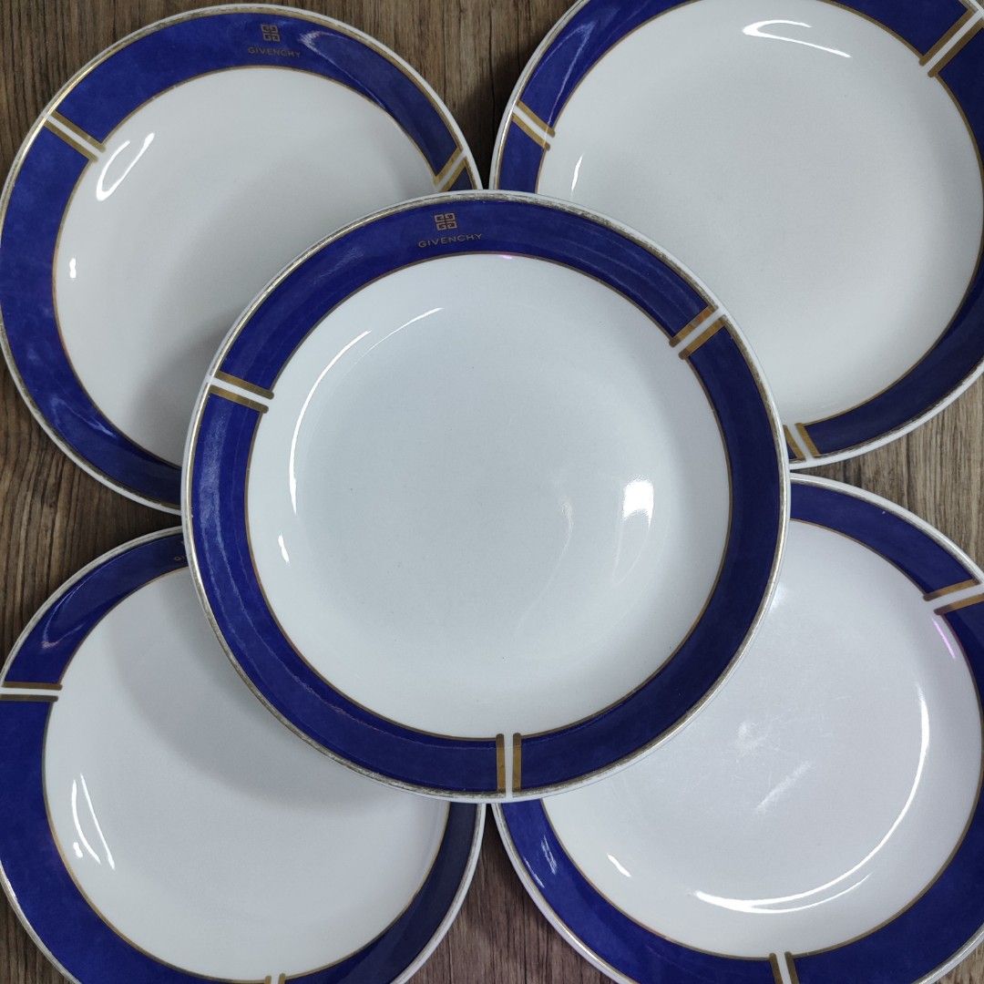 Givenchy Dinner plates - Yamaka International Japan (Category: Dinnerware & Cutlery) located in Antipolo. Submitted by beau_papillon_collection (Listing ID 1375217989, Image 1). Description: Givenchy Dinner plates - Yamaka International Japan In very good condition faded lining only 8.6inches.