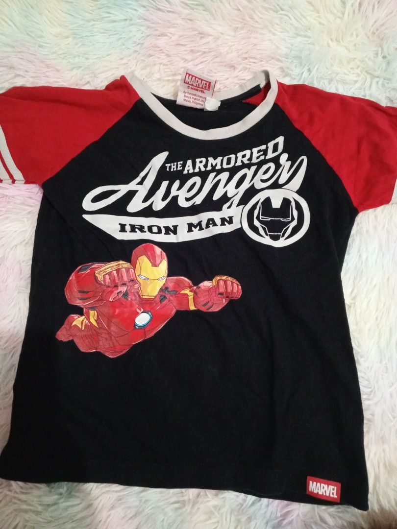 Ironman black red shirt (Category: Babies & Kids Fashion) located in Lipa City. Submitted by muretz (Listing ID 1375114795, Image 1). Description: goods for 3-5 yrs old browse through my page. Spend accumulated P1000, get P200 off!!! Spend accumulated P500, get P100 off!!!.