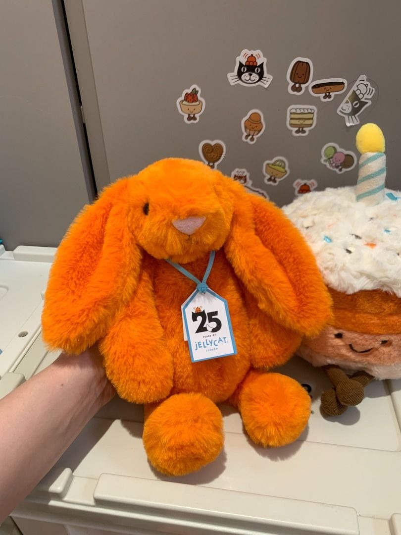 Jellycat Orange Bunny 31cm, Hobbies & Toys, Toys & Games on Carousell