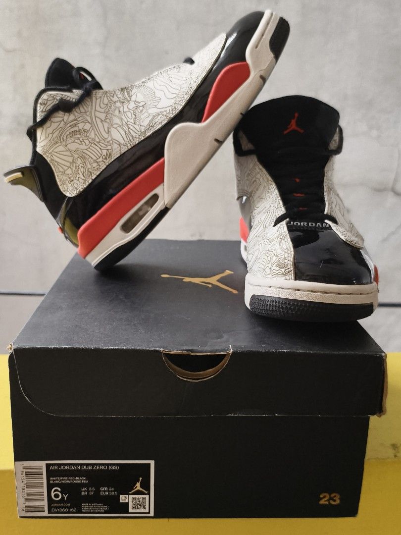 Jordan Dub zero (Category: Sneakers) located in Quezon City. Submitted by trustedmom (Listing ID 1375240380, Image 1). Description: Jordan Dub zero 6Y.