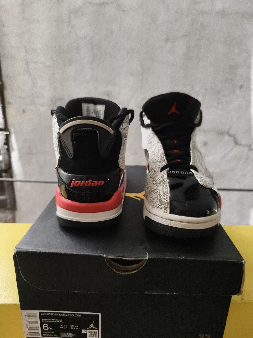 Jordan Dub zero (Category: Sneakers) located in Quezon City. Submitted by trustedmom (Listing ID 1375240380, Image 2). Description: Jordan Dub zero 6Y.