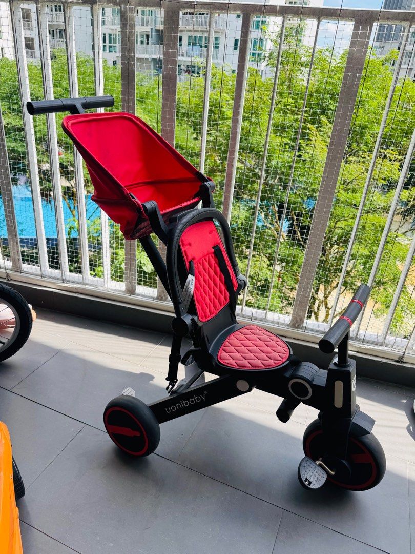 Kids Tricycle (Category: Strollers) located in Singapore. Submitted by dil.dil (Listing ID 1375083349, Image 1). Description: Discolouration in the seat due to exposed to sun and rain. Not for fussy..