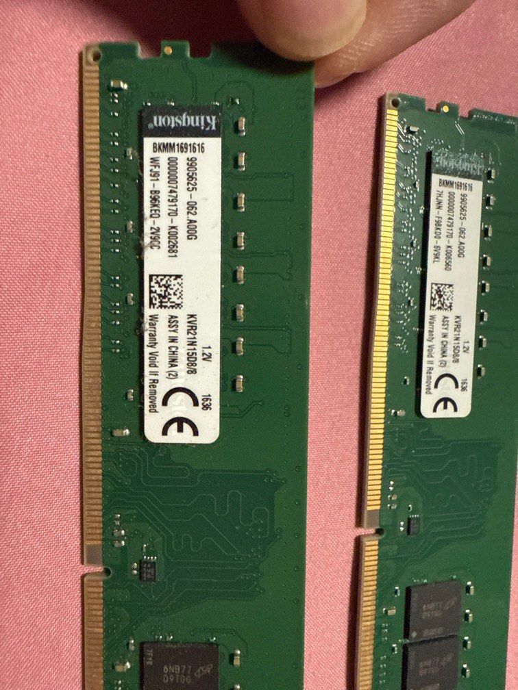 Kingston Desktop Ram 8GB/2133 DDR4 1.2v ( Used ) (Category: Desktops) located in Singapore. Submitted by buiyoutiao13150 (Listing ID 1375258285, Image 3). Description: Warranty By Convergent System Lifetime Warranty by Kingston Each Ram 8GB i selling For $14 Each .