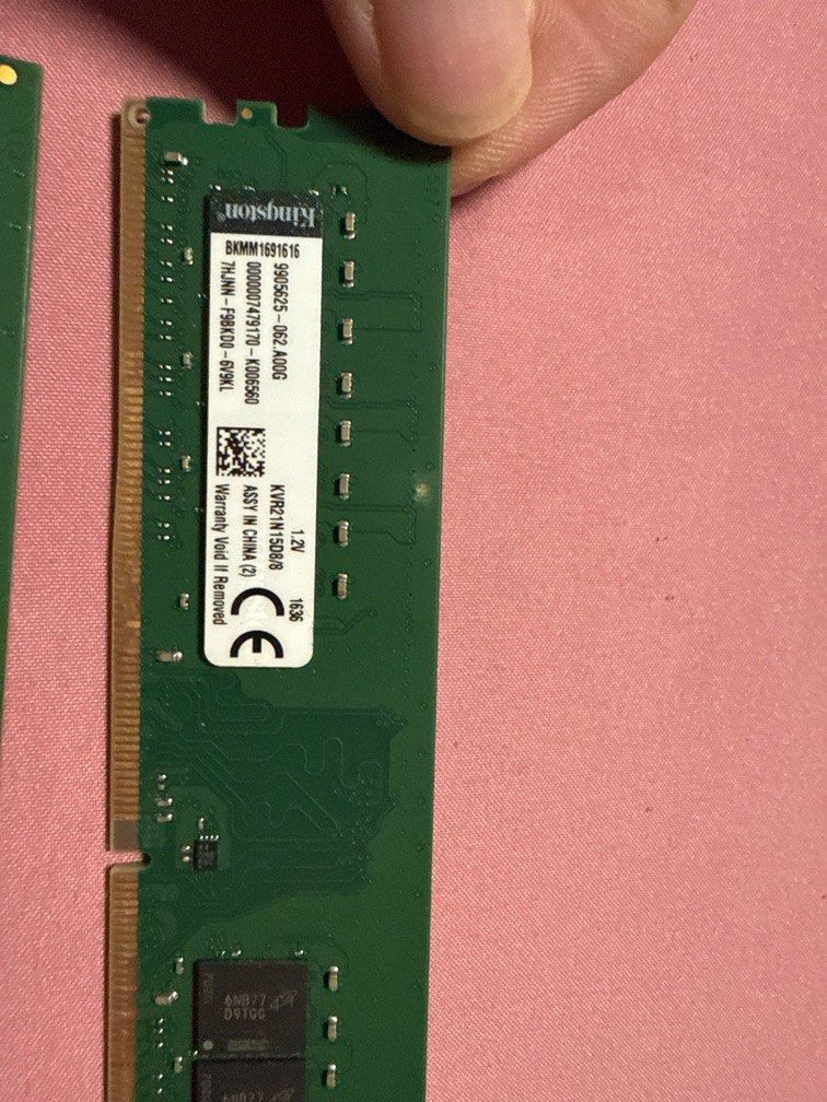 Kingston Desktop Ram 8GB/2133 DDR4 1.2v ( Used ) (Category: Desktops) located in Singapore. Submitted by buiyoutiao13150 (Listing ID 1375258285, Image 2). Description: Warranty By Convergent System Lifetime Warranty by Kingston Each Ram 8GB i selling For $14 Each .