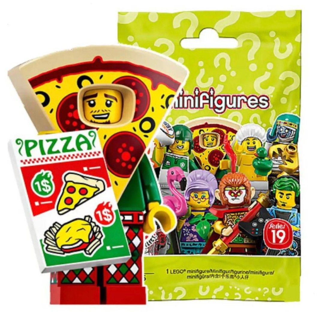 Lego 71025 Series 19 Minifigure Pizza Costume Guy 人扮薄餅連底板