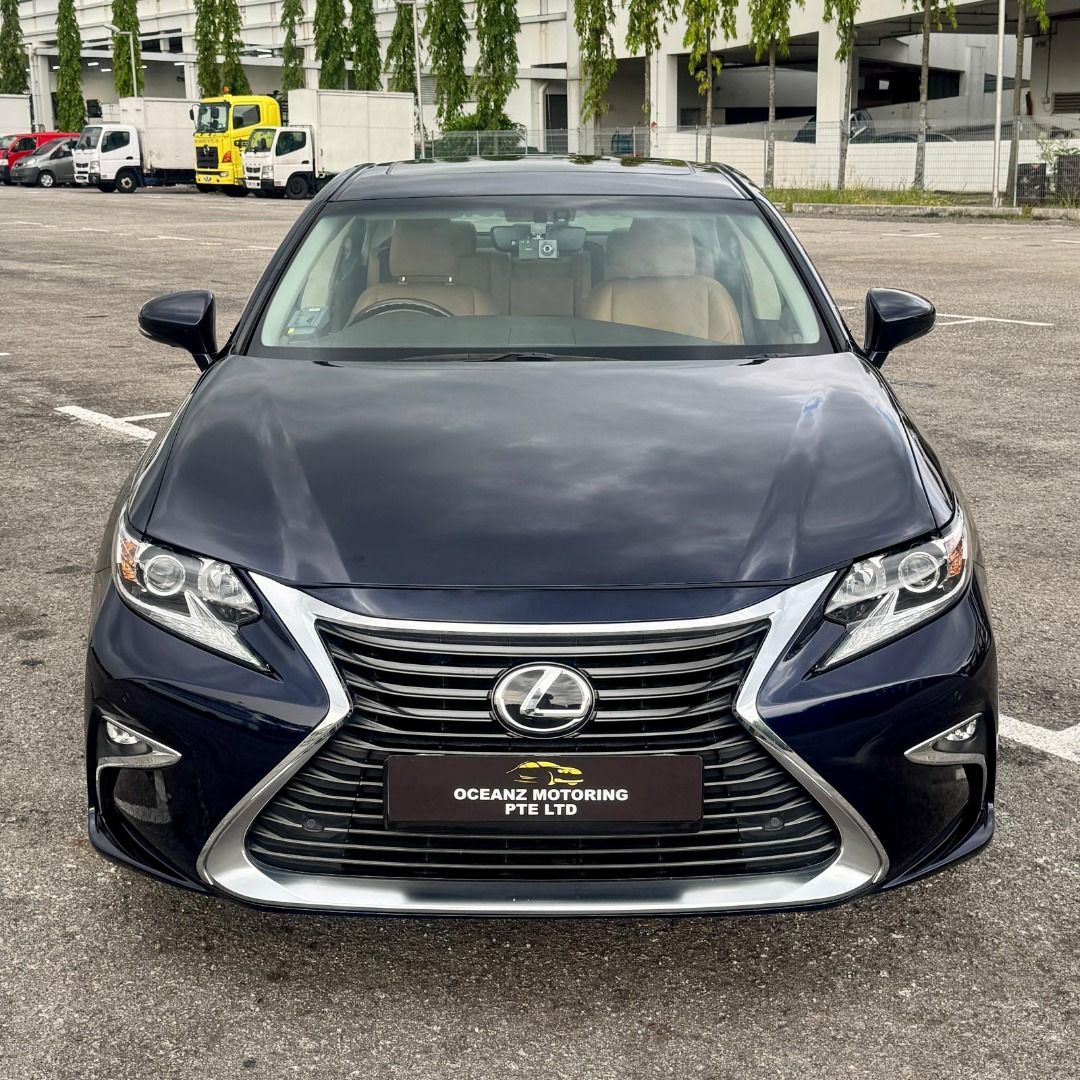 Lexus ES250 Executive Sunroof Auto (Category: Used Cars) located in Singapore. Submitted by oceanzmotoring (Listing ID 1375192085, Image 3). Description: KENNETH 88875887 DARREN 93292211 Vehicle Features 2.5L dual VVT-I engine, 203Bhp, 8 speed automatic, ABS, airbags, cruise/traction control, keyless entry/start/stop, auto LED headlights/rain sensor Accessories Factory fitted audio system w/ Bluetooth, electric memory ventilated seats, reverse ca