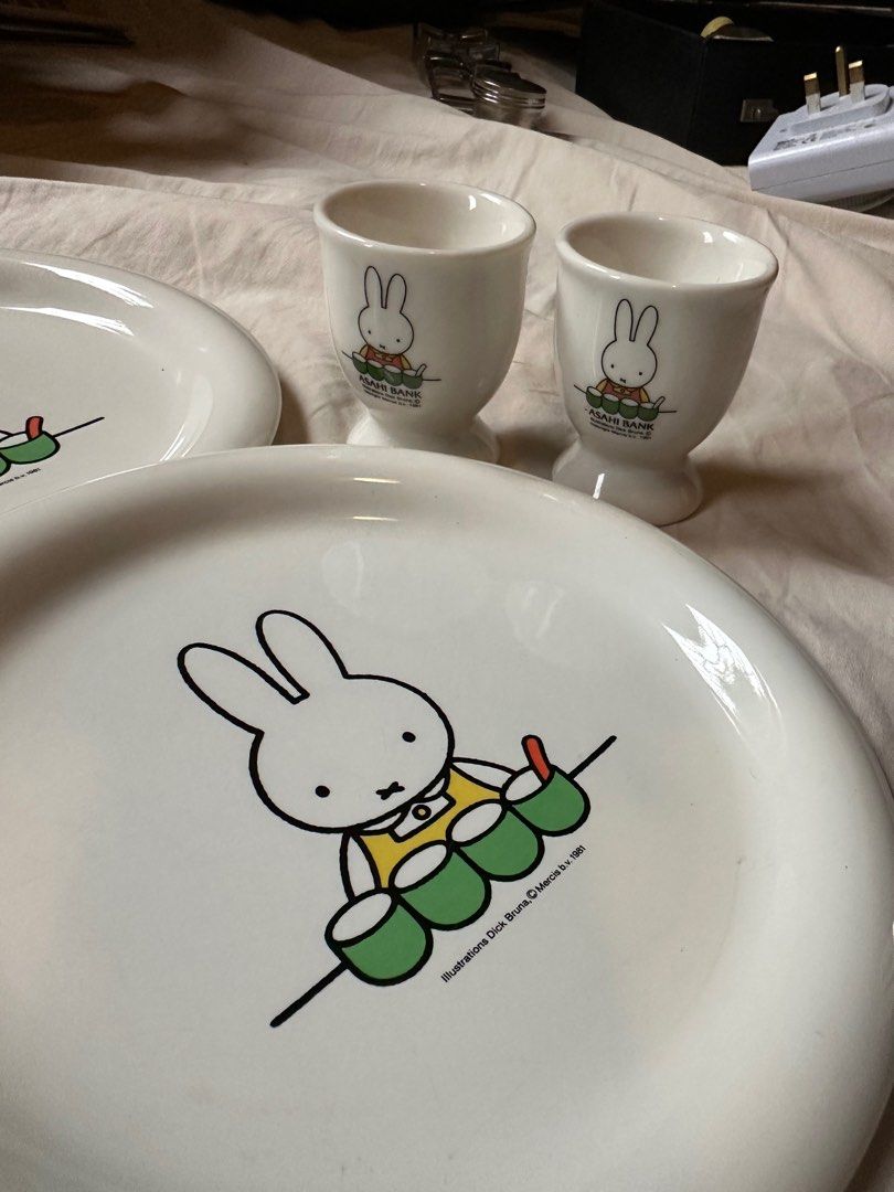 Miffy Plates set (Category: Dinnerware & Cutlery) located in Manila. Submitted by konami_bjork (Listing ID 1375185621, Image 3). Description: 4 pcs. Miffy plate with two Egg cup holder. ₱200 each for plate ₱100 each for egg cup holder ₱800 Bundle price 4 pcs. Plate and 2 egg holder 3 sets avail. Bundle price discount pa po. .