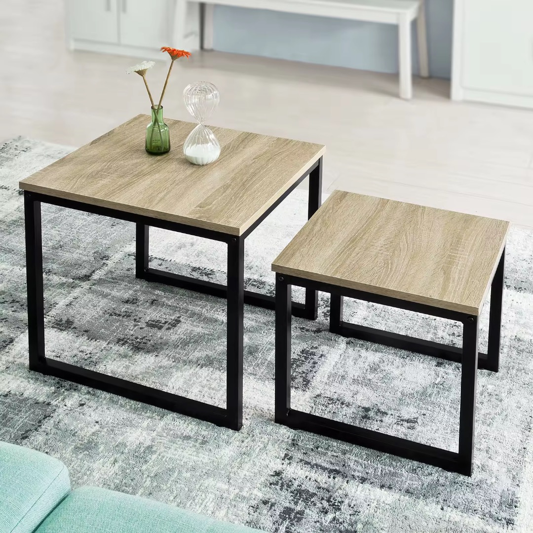 Nesting Coffee Table Set | Square Living Room Coffee Table | Modern ...