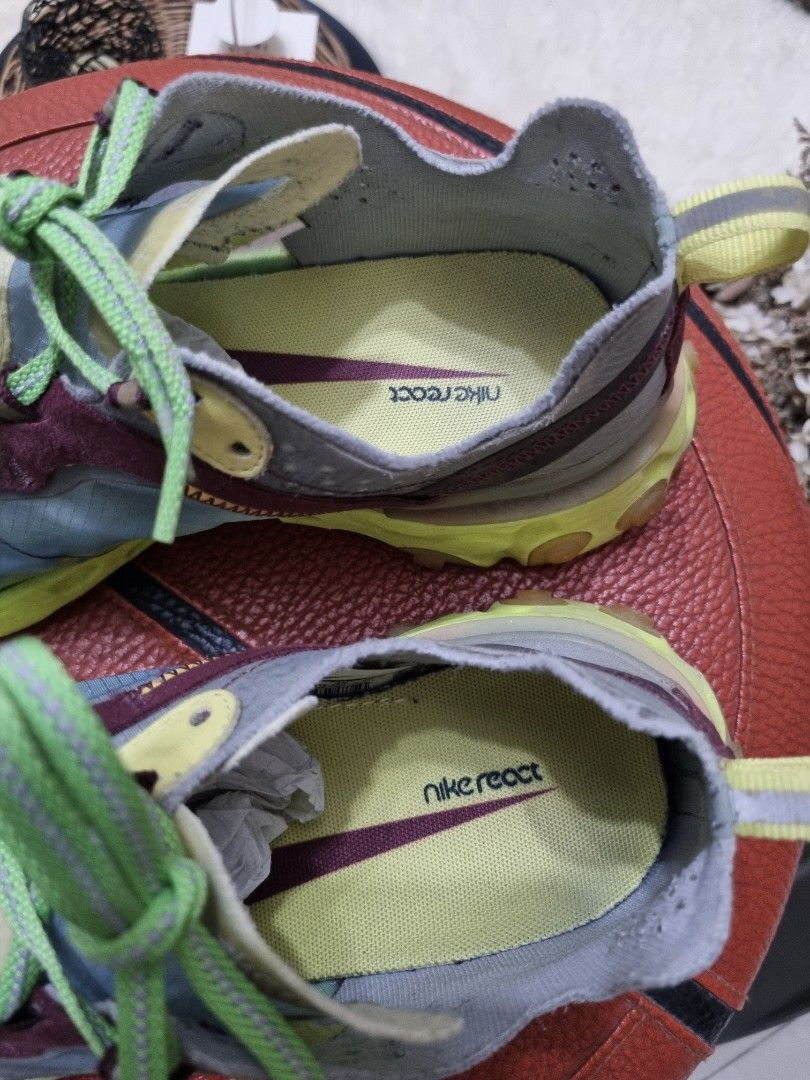 Nike X Undercover (Jun Takahashi) Element React (Category: Sneakers) located in Antipolo. Submitted by teej19 (Listing ID 1375140788, Image 3). Description: pair only no box size 8.5us issues: sole sep and needs cleaning still wearable fixed price.