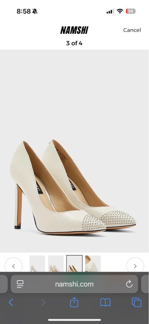 Nine West Pointed High Heel Pumps (Category: Heels) located in Navotas City. Submitted by d_cluttera (Listing ID 1375085810, Image 2). Description: Nine West High Heel Pumps Size 8 Kulang lang sa linis Perfect for wedding and events Bought in Dubai for around 7k Selling it for a very low price since d naman nagagamit .