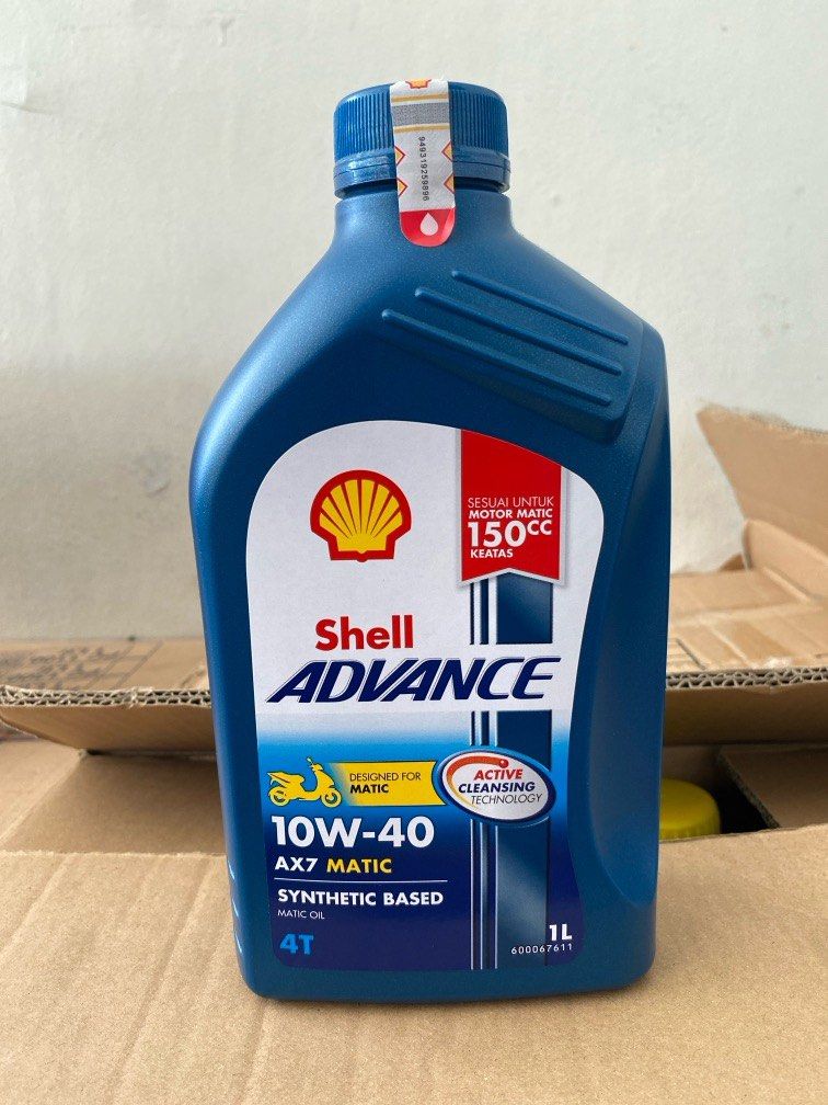 Iklan Shell OLI SHELL ADVANCE AX7 MATIC 10W-40 1L, Motor di Carousell