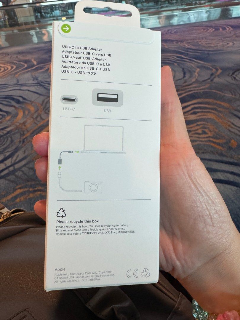 Original apple usb c to usb adapter (Category: Cables & Adaptors) located in Pasay City. Submitted by shirley.manacsa (Listing ID 1375164986, Image 2). Description: .