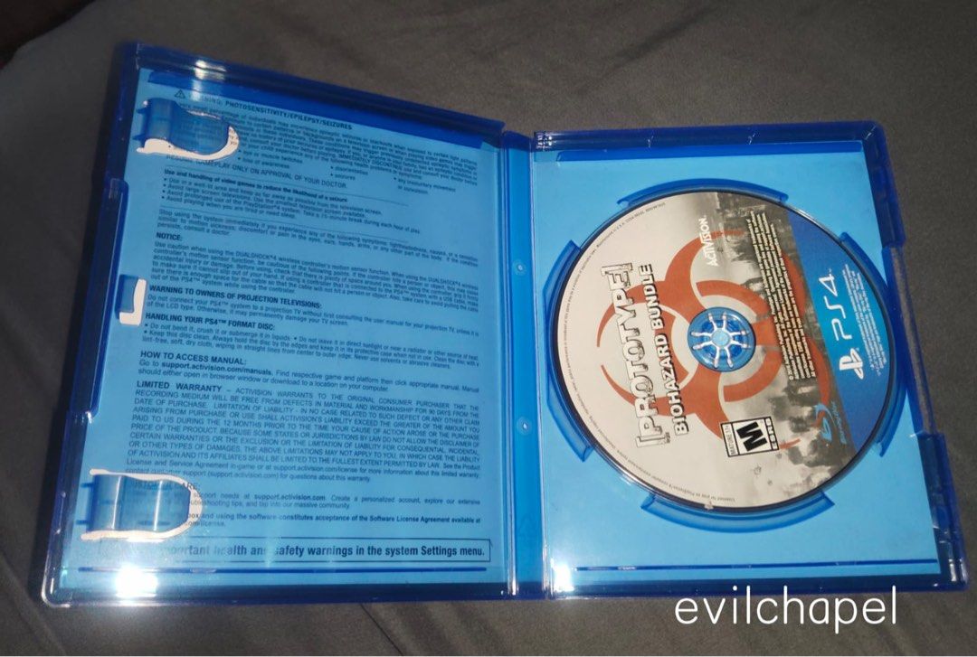 Prototype Biohazard Bundle PS4 R1 Complete (Category: PlayStation) located in Mandaluyong City. Submitted by evilchapel (Listing ID 1375258103, Image 2). Description: FS: Prototype Biohazard Bundle PS4 R1 Complete Payment: Bank Transfer, GCash Meetups: Shangri La, Starmall, SM Megamall (morning only).