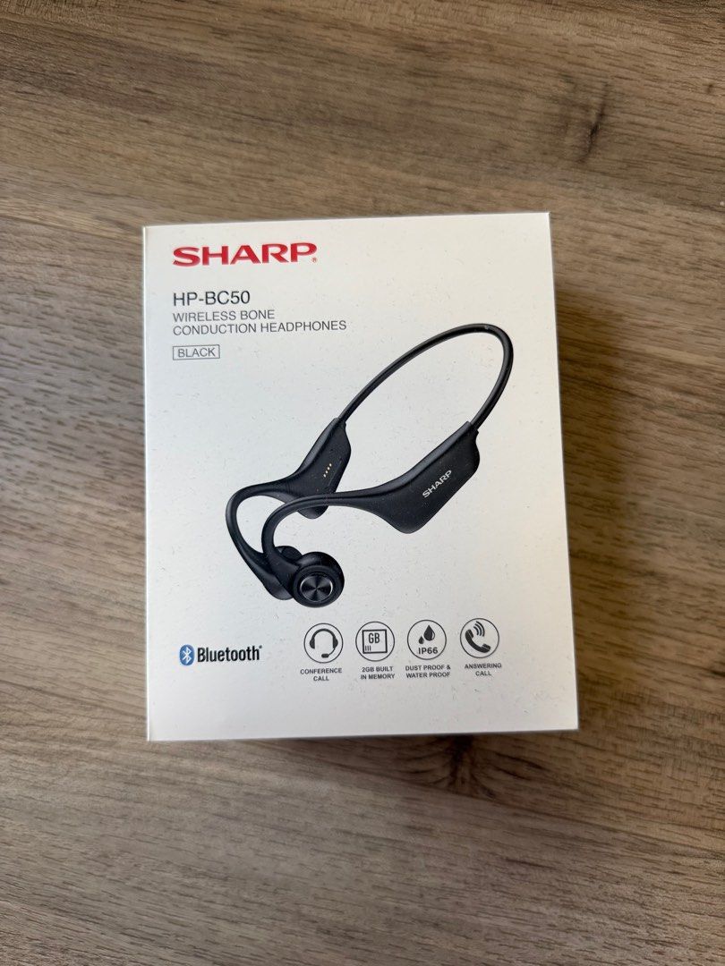 Sharp Headset Shock Sharp HP-BC50 Bone Conduction Headphones – Crystal Clear Sound ...